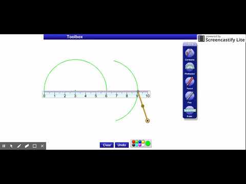 HOW TO CONSTRUCT 50 AND 100 DEGREE ANGLE WITH COMPASS