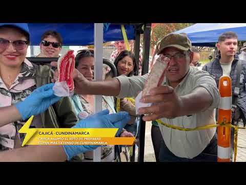 Cajicá logra el pan más largo de Cundinamarca en el Festival del Helado, Pan y Café | Enlace Trece