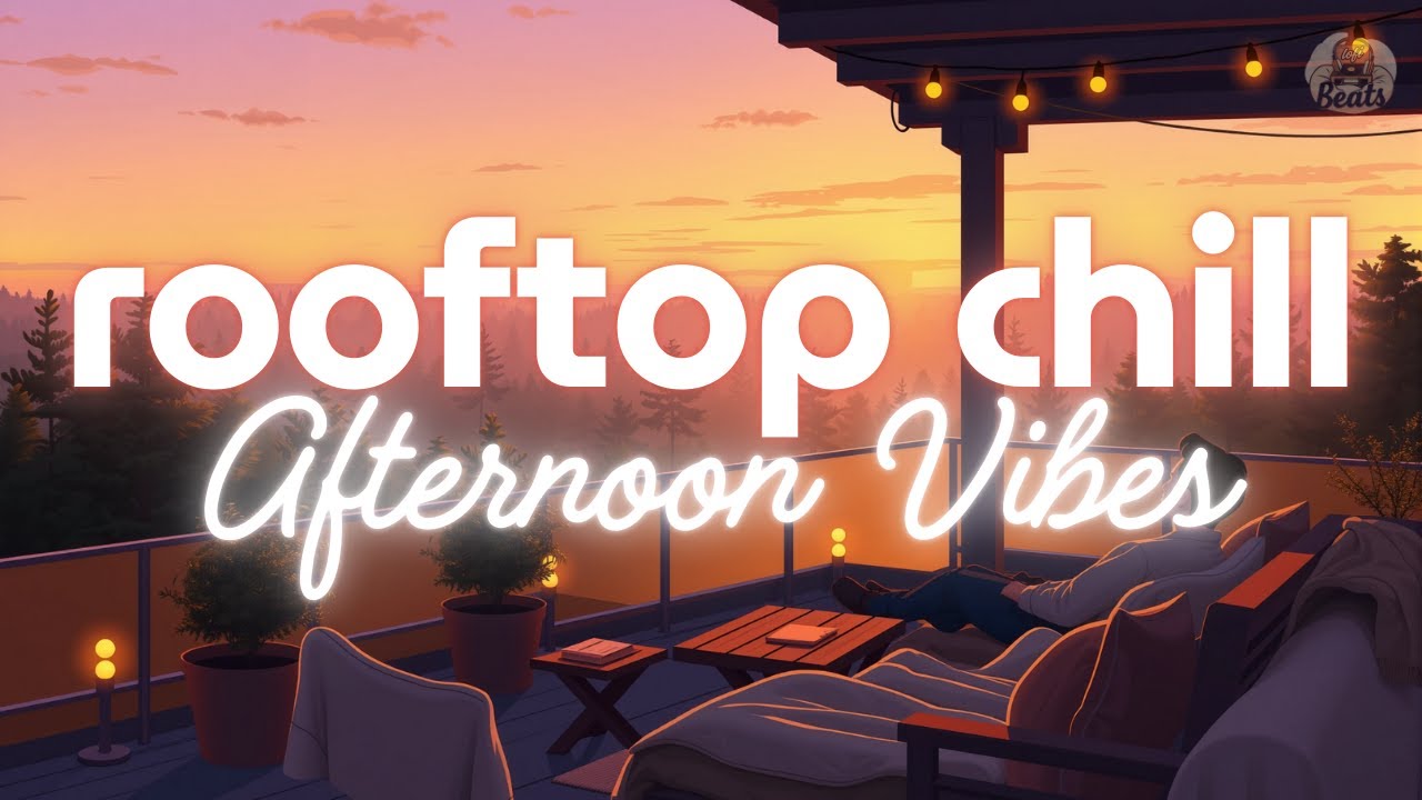 lofi music AI | 🌤️✨Rooftop Chill Afternoon Vibes🎧🍹| NON STOP