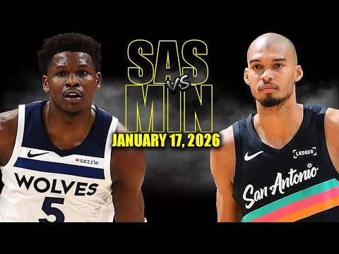 San Antonio Spurs vs Minnesota Full Game Highlights - January 17, 2026 | NBA Season Timberwolves