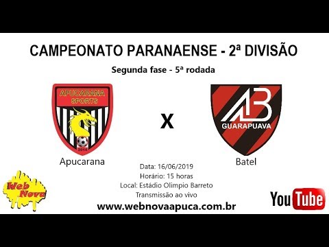 Apucarana Sports x Batel Guarapuava |AO VIVO| PARANAENSE SERIE B