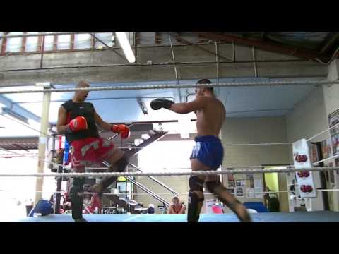 Simon sparring Steve