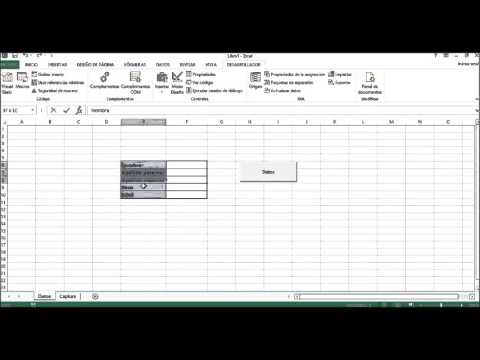 Vincular hojas en Excel usando boton de macro