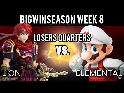 BigWinSeason Week 8 - Losers Quarter Finals - Lion (Roy) VS Elemental (Mario)