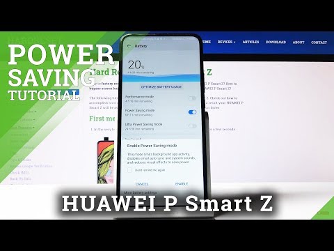 How to Activate Power Saving Mode in HUAWEI P Smart Z – Extend Battery Life