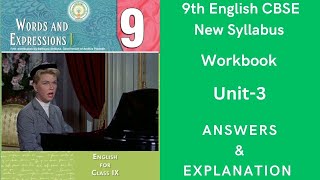 💐👌💯9th English CBSE New Syllabus Workbook 