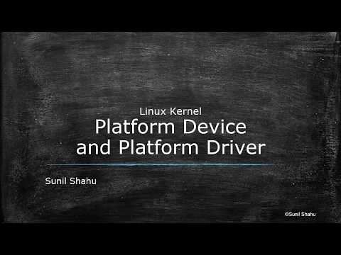 Linux kernel platform device drivers