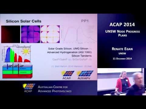 UNSW SPREE 201412-11 ACAP Renate Egan - UNSW Node Progress Plans