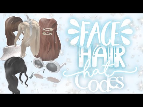Aesthetic Hats, hair and face accessory code for bloxburg and more part 2(iiRees)