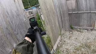 [airsoft]AKの反動は伊達じゃない　GHK AK105 [みさきサバゲー]