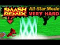 Smash Remix All Star Mode Gameplay With Polygon Mario VERY HARD