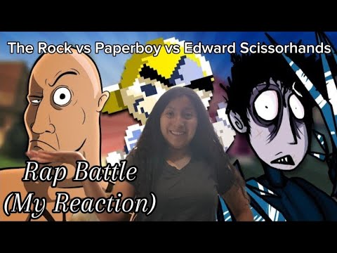 The Rock vs Paperboy vs Edward Scissorhands - RAP BATTLE! (Reaction)