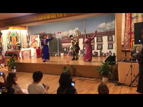 Tibetan kids dancing tsen dhey ghang ri