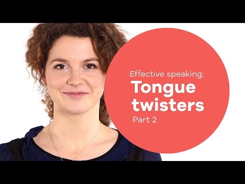 Vocal exercise - Speaking #3: Tongue twisters part 2