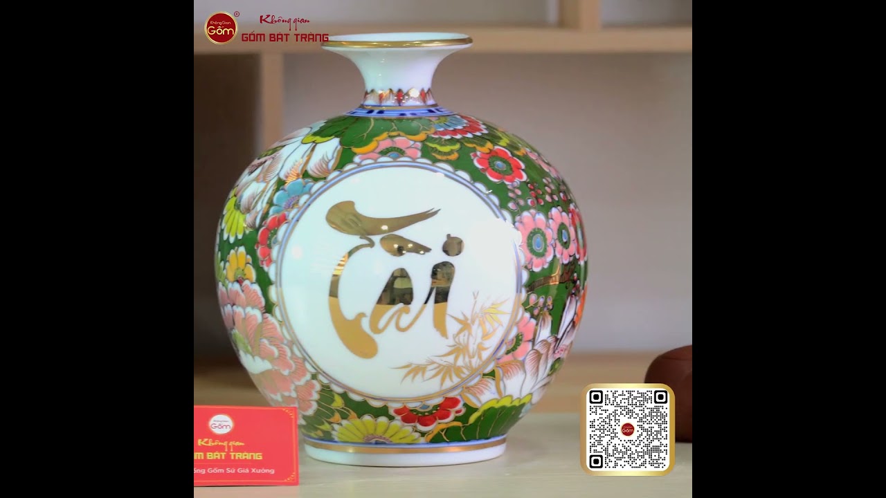 Quả Hút Lộc Tài Sinh Phúc Vinh Tứ Hoa Phú Quý Lục Bảo Vẽ Vàng