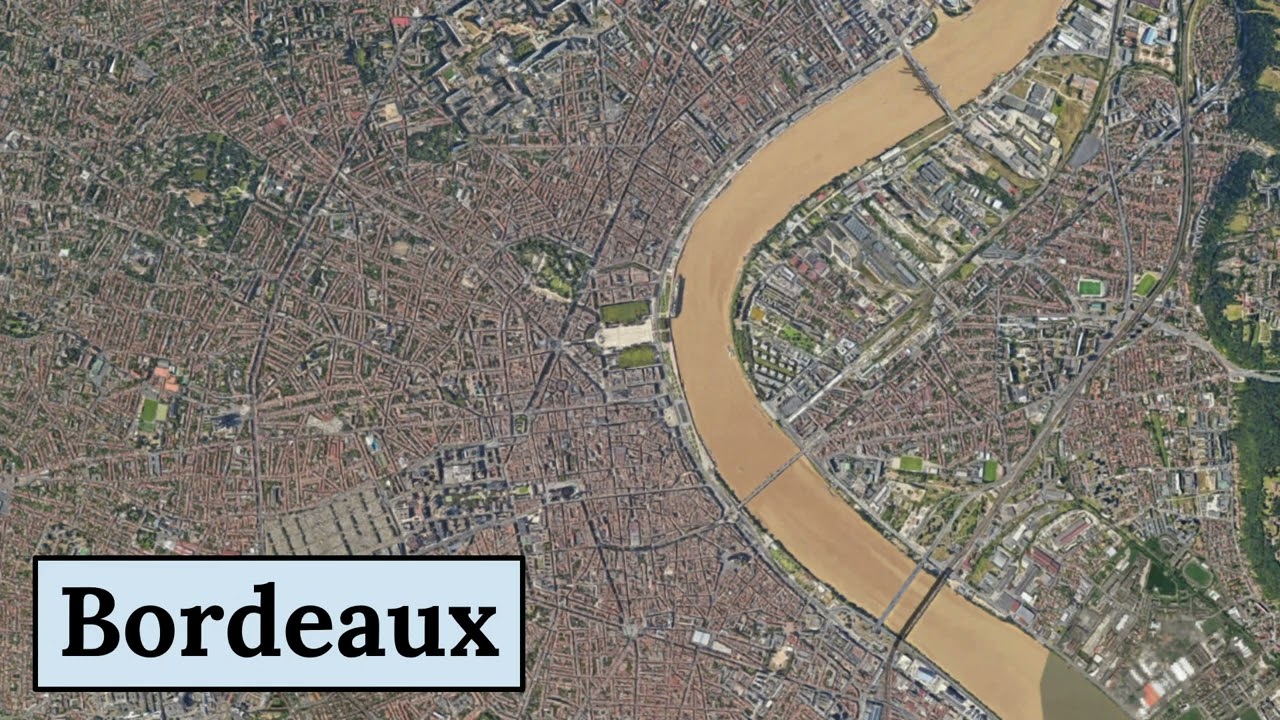 GEOGRAPHY OF BORDEAUX in 1 minute 🗺️