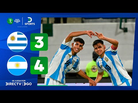 Video: La selección juvenil de Argentina le ganó a Uruguay 4-3 y lidera el campeonato