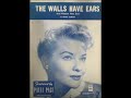 The Walls Have Ears ~ Patti Page with Orchestra Conducted By Vic Schoen (1959)