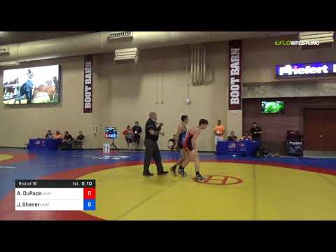 2018 Marine Corps US Open/UWW Junior Greco Roman 60 Rnd Of 16 - Ashton DuPape (Unat) Vs. Jason Sha
