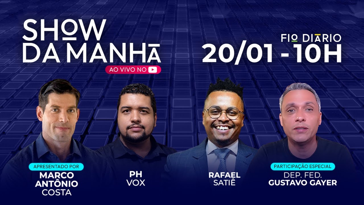 SHOW DA MANHÃ - TRUMP: O RETORNO - DEP. FED. GUSTAVO GAYER - 20/01/2025