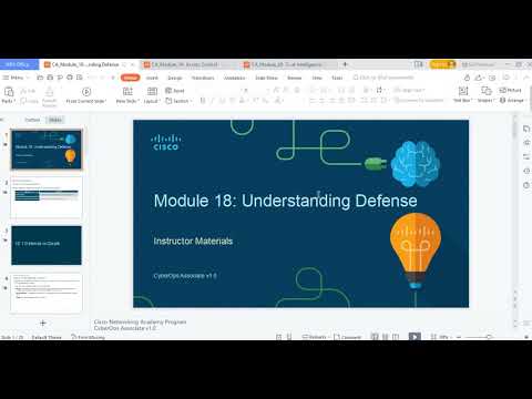 CISCO CyberOps Module 18: Understanding Defense