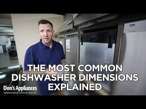 The Most Common Dishwasher Dimensions Explained