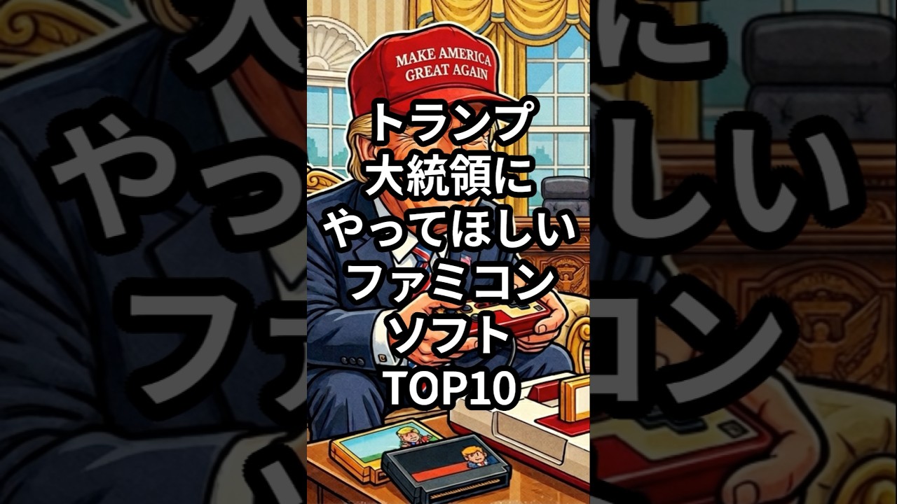 トランプ大統領にやってほしいファミコンソフトTOP10