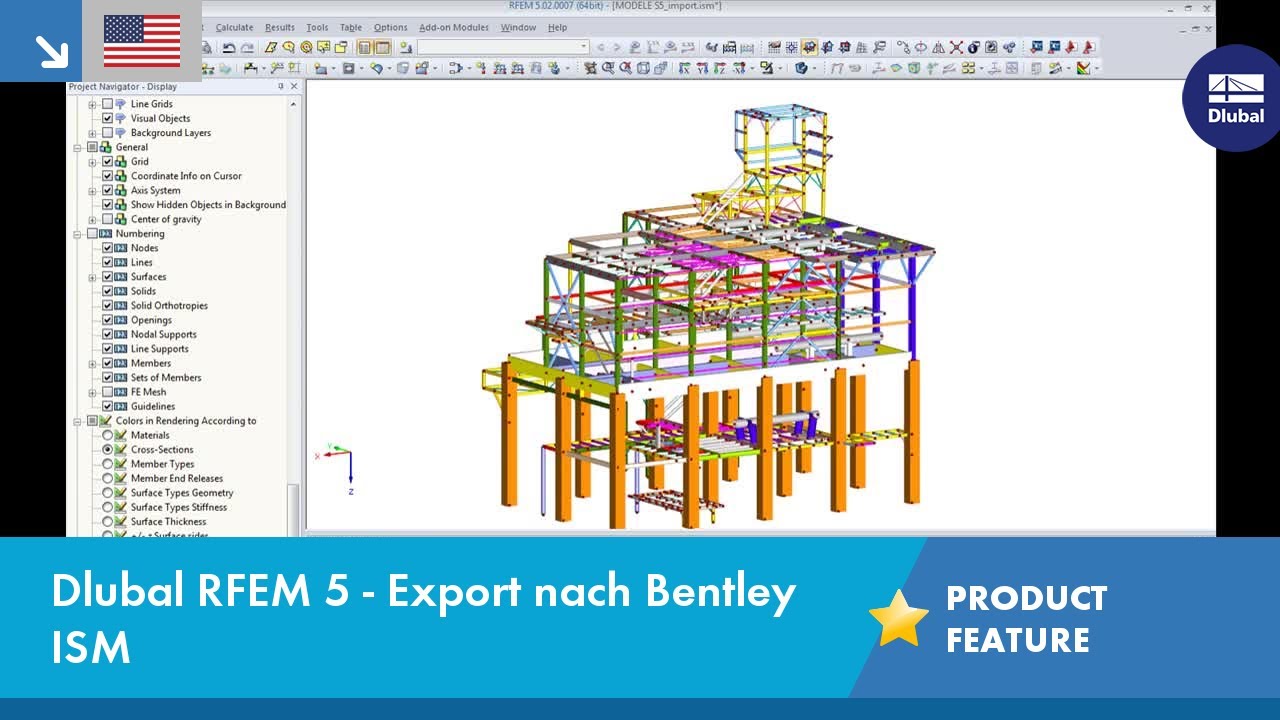 Dlubal RFEM 5 - Export nach Bentley ISM