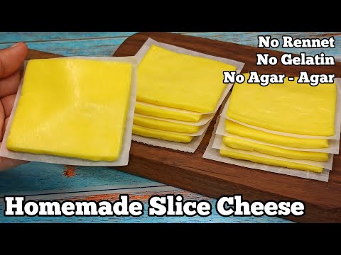 How to Make SLICE CHEESE at Home/ American Cheese