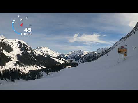 Zürs Skiroute 170 Madloch bei perfekten Bedingungen