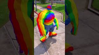 GTA V: RGB HULK SAVED HIS BABY FROM SHOPKEEPER ! #shorts #gta5