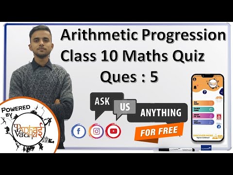 Q.5 Find the 12th term of the AP: 7, 10,13, .... I Class 10th Maths I Arithmetic Progression
