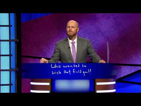 Aaron Rodgers Has A Chuckle During Jeopardy