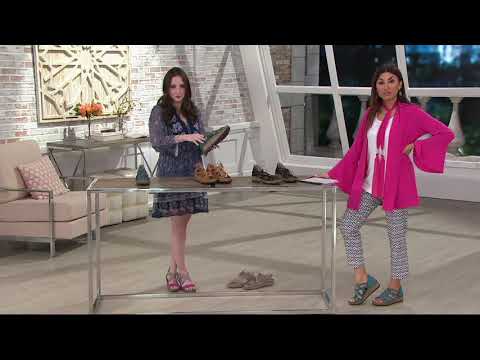 Naot Leather Lace-up Wedge Sandals - - Yarrow on QVC