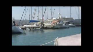 preview picture of video 'Sailing on a winter day full of sunshine - Israel 2014 (Herzliya Marina)'