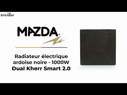 Radiateur pierre naturelle Dual Kherr Smart 1000W Natura Noir - Eternal MAZDA