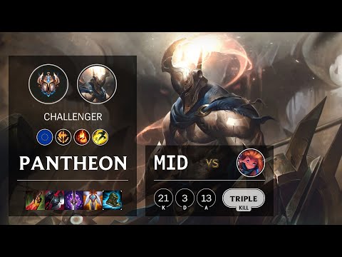 Pantheon Mid vs Zoe - EUW Challenger Patch 10.16
