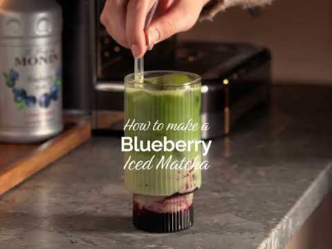 Blueberry Iced Matcha Recipe with MONIN