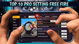 Top 10 Pro Settings Free Fire [ Secret ] Sensitivity + Fire Button Size | New Headshot Setting ~