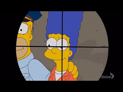 The Simpsons - Marge successfully escaped from prison