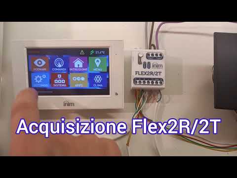 Inim Flex2R/2T, acquisizione modulo domotico