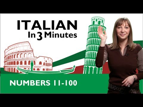 Learn Italian - Italian Numbers 11-100