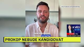 Končím, oznámil Prokop. Lídr ANO po bytové kauze nebude kandidovat na primátora