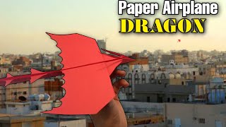 How to make a paper DRAGON plane Easy | Paper plane dragon