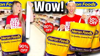 WOW! Our BIGGEST EVER savings at HERON FOODS! 90% OFF!