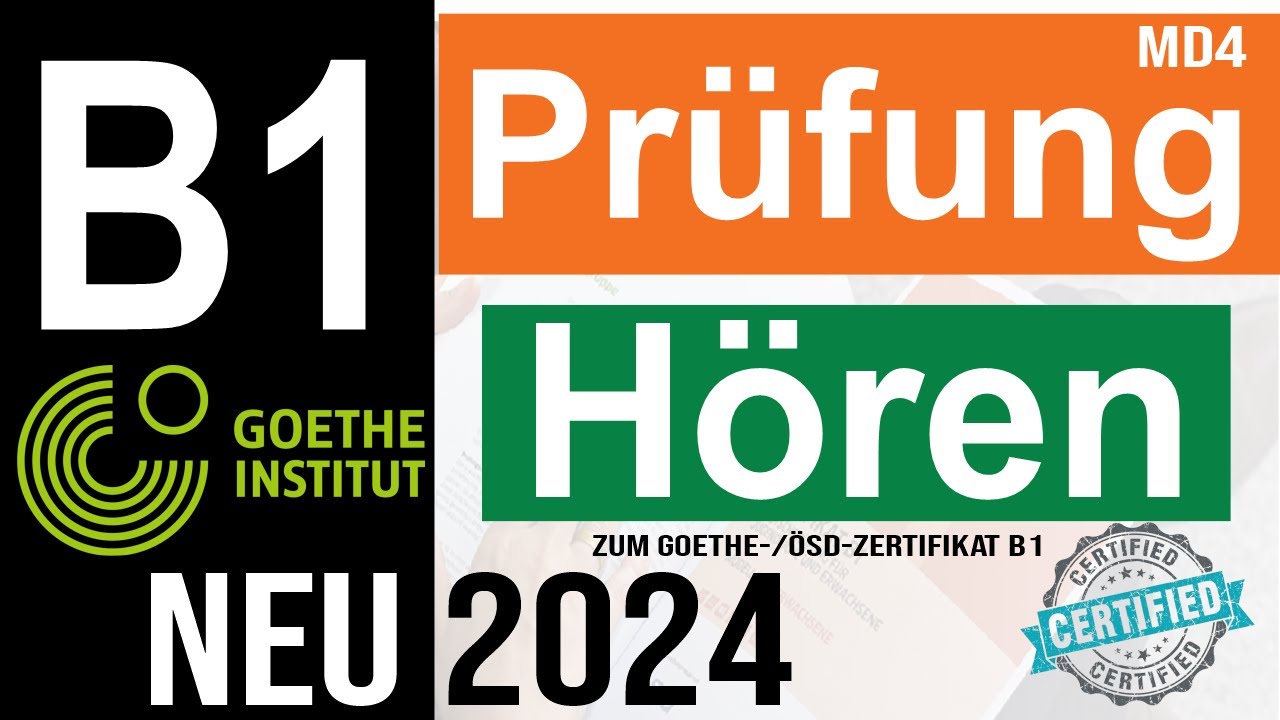 Prüfung Hören B1 2024 | Zum Goethe/ÖSD-Zertifikat B1 | Goethe B1 Exam Hören 2024 | Hören Tipps