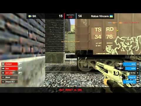 Na`Vi vs. SK map 2 train dreamhack 2011