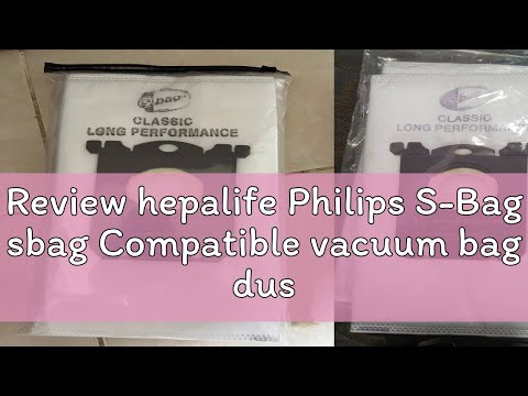 Review hepalife Philips S-Bag sbag Compatible vacuum bag dust bag FC-8021-03 HR6999