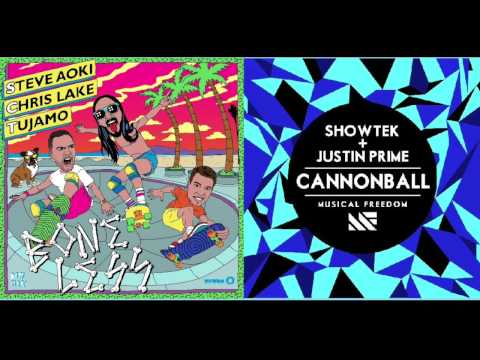 Steve Aoki & Chris Lake, Tujamo vs. Showtek & Justin Prime - Boneless Cannonball ( pdSVKpd MIX )