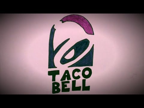 How to draw the Taco Bell logo 🌮🔔✏️✏️✏️ | Fun and easy drawings for kids ✏️✏️✏️